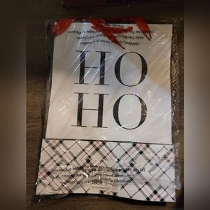 12 pack of  Christmas Gift Bag  HO HO  Heavy Medium NEW